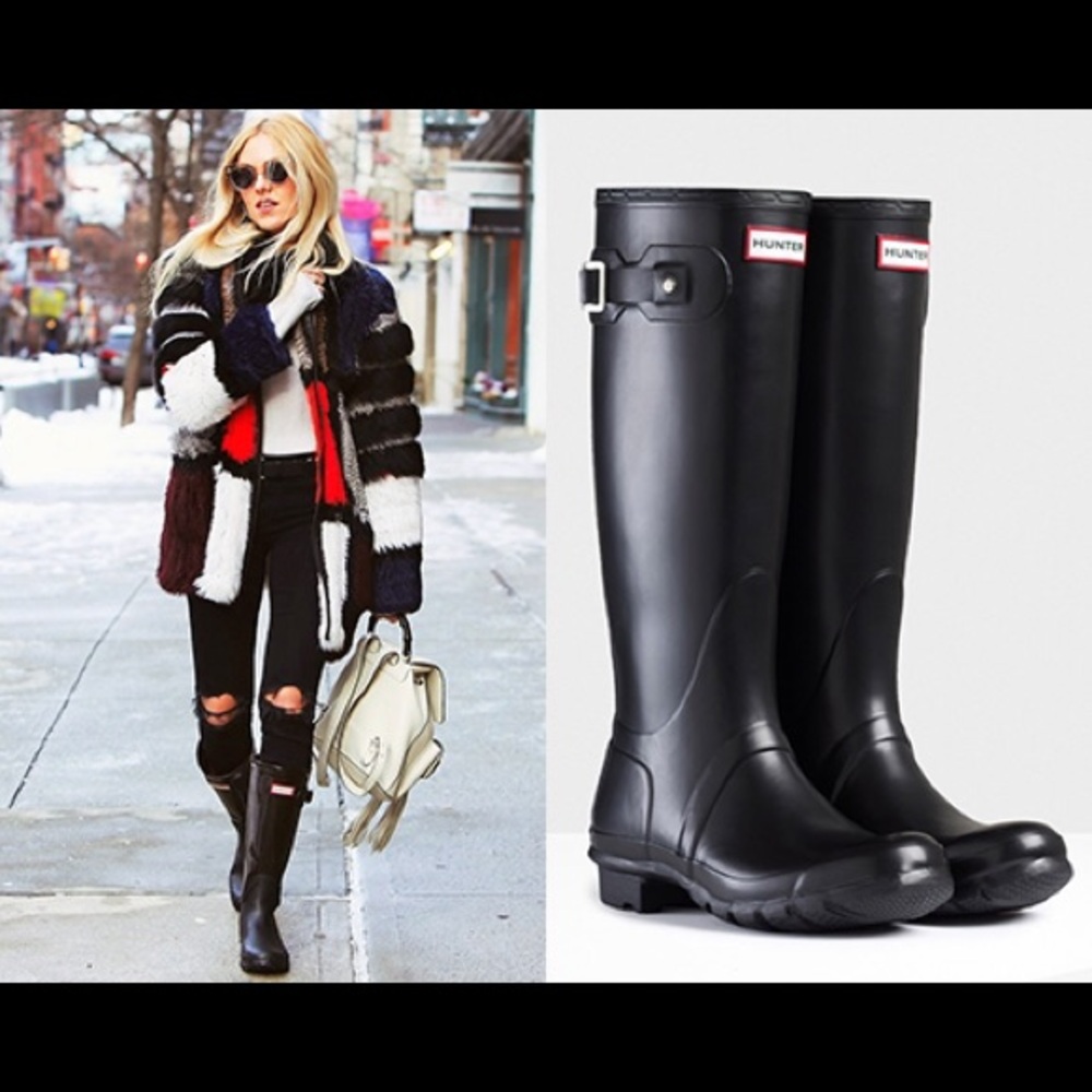 Hunter Black Women's Winter & Rain Boots